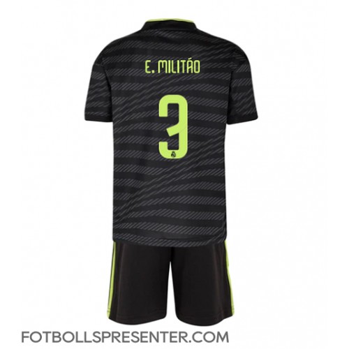 Real Madrid Eder Militao #3 Tredje tröja Barn 2022-23 Kortärmad (+ korta byxor)